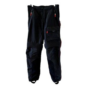 Harley Davidson Motorcycle Womens M Black Racing Pants Full Leg Zip Padded Lined